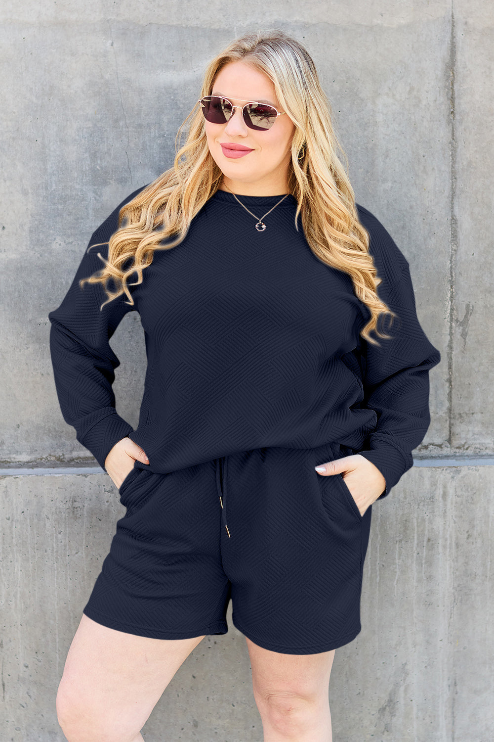 Andi Long Sleeve Top & Drawstring Shorts Set in 5 Colors!