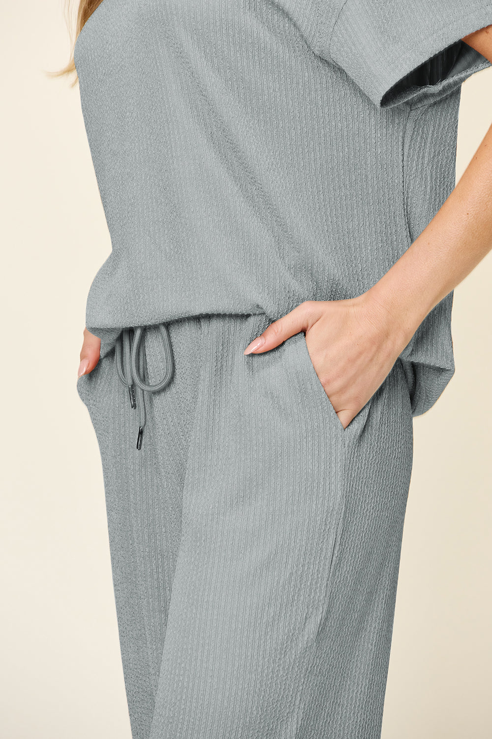 Eva Short Sleeve T-Shirt and Wide Leg Pants in 6 Colors!