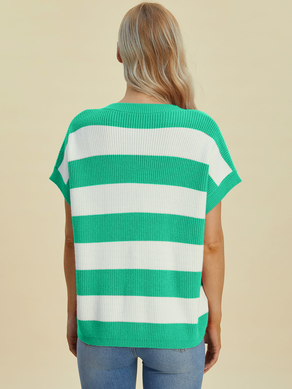Fall Inspired Striped V-Neck Sweater in 4 Colors!