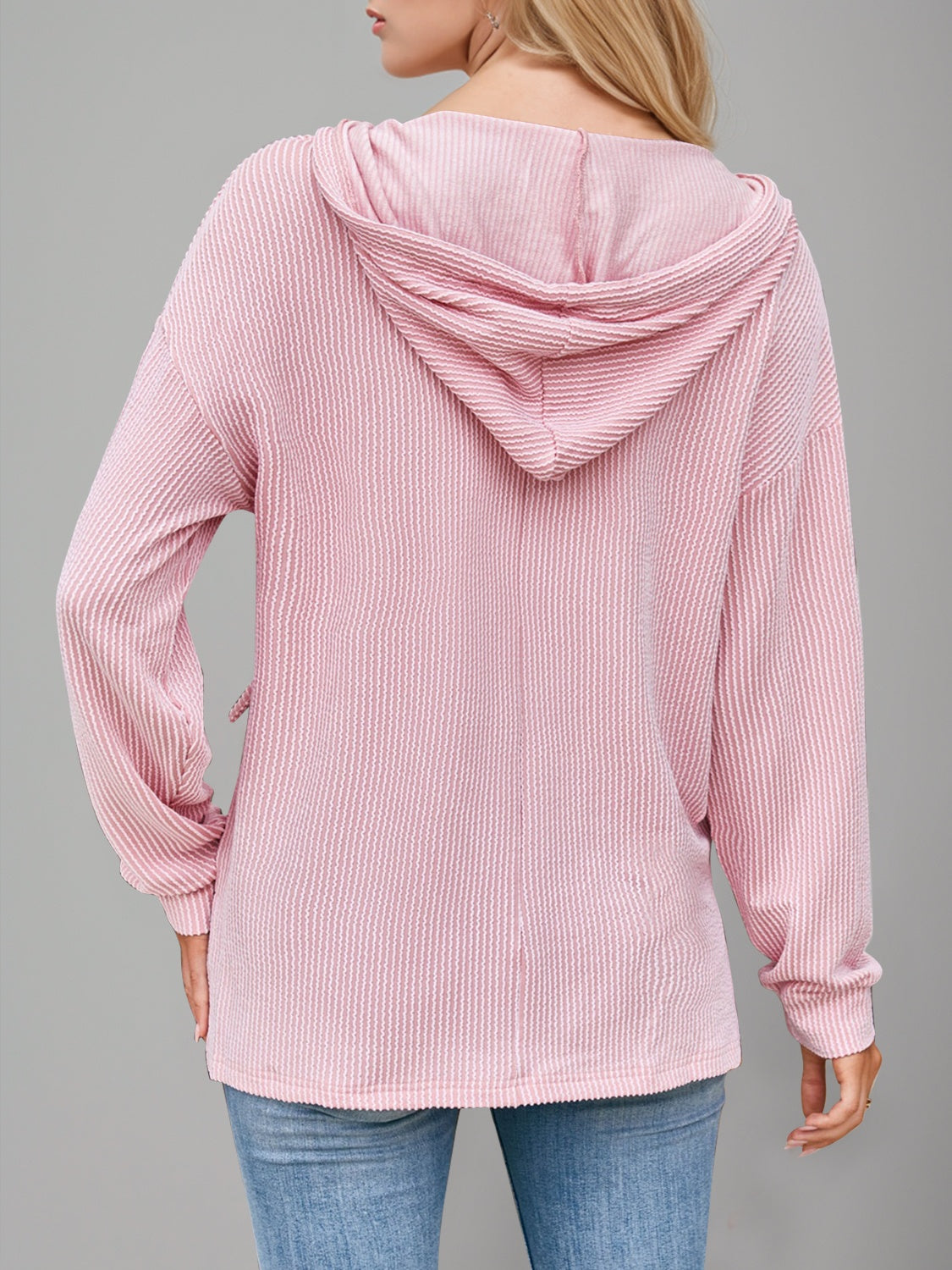 Double Take Drawstring Hoodie in 5 Colors!