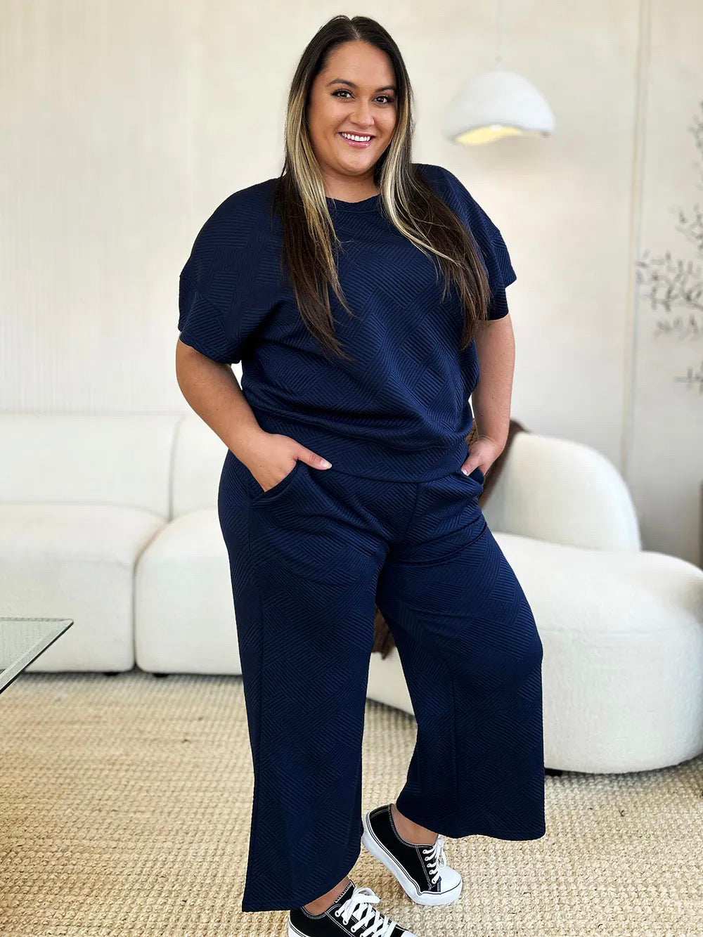 Diana Short Sleeve Top and Pants Set in 4 Colors!