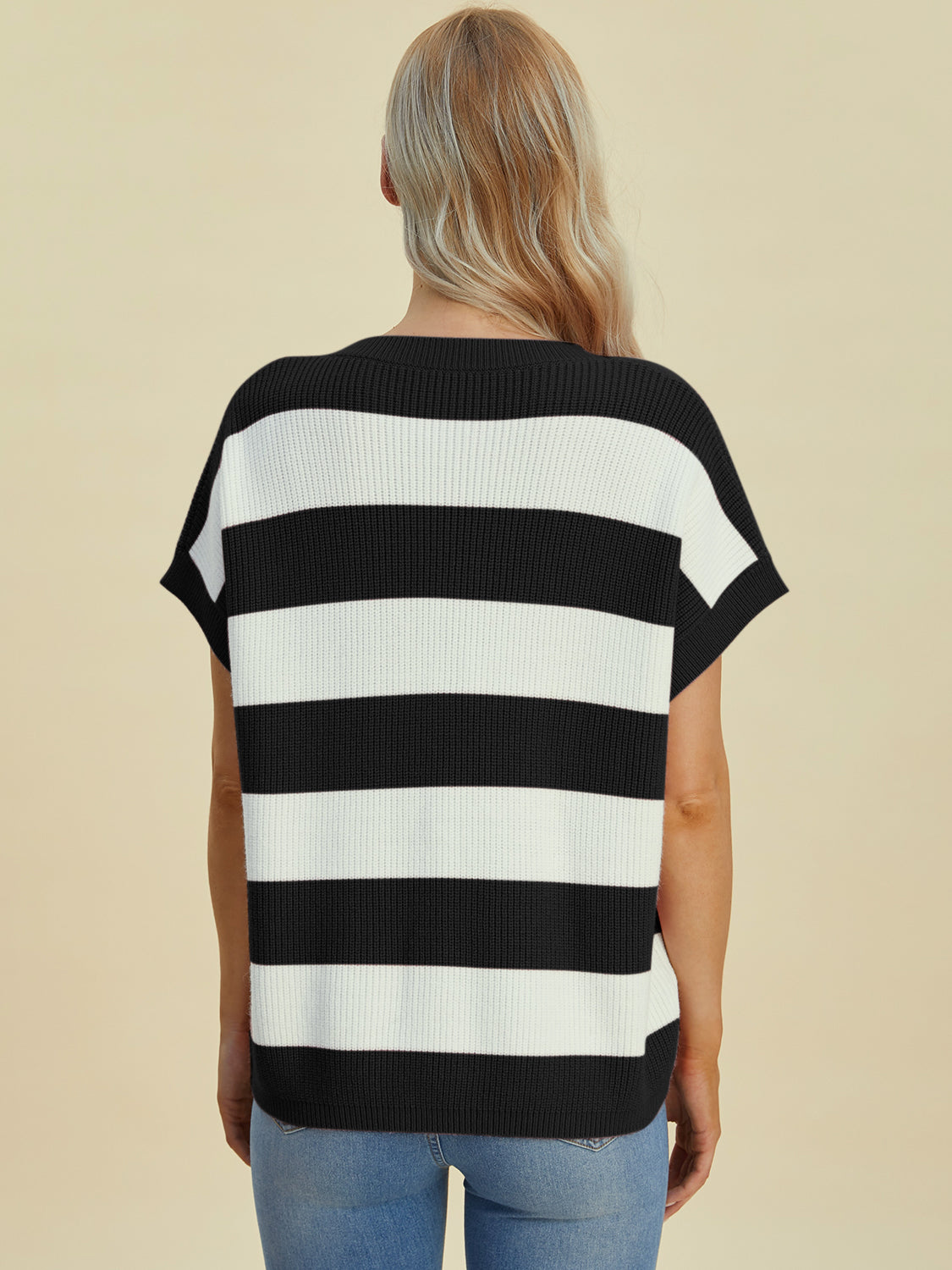 Fall Inspired Striped V-Neck Sweater in 4 Colors!