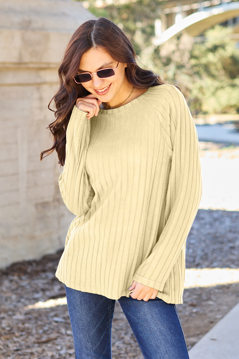 Basic Bae Ribbed Knit Top in 5 Colors!