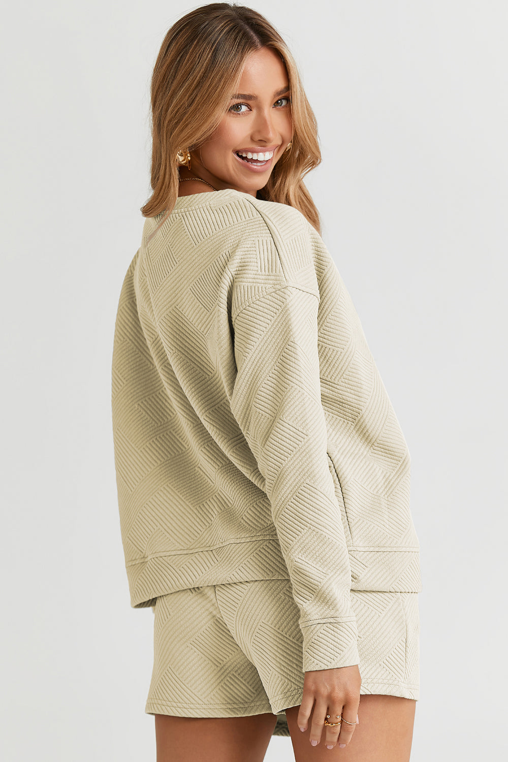 Andi Long Sleeve Top & Drawstring Shorts Set in 5 Colors!