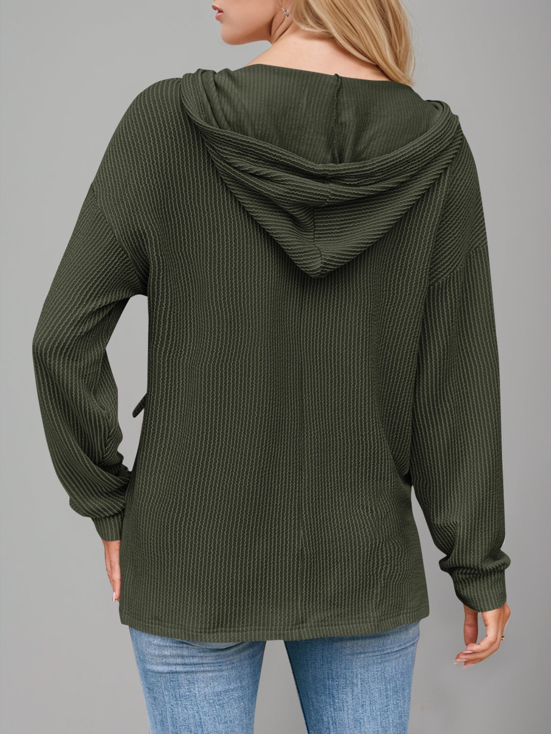 Double Take Drawstring Hoodie in 5 Colors!