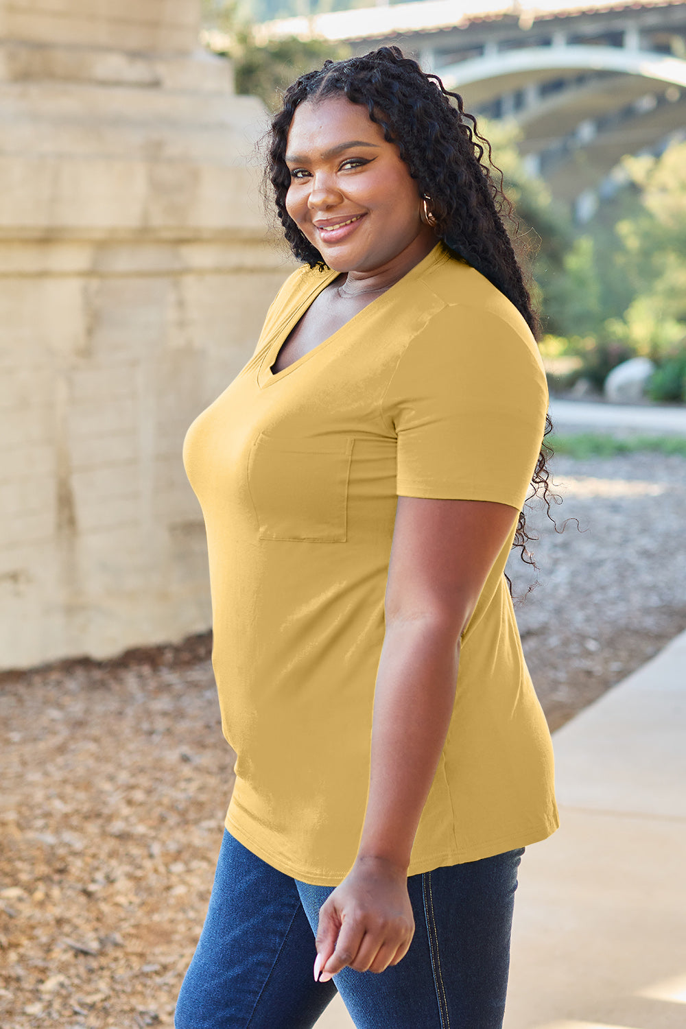 Basic Bae Bamboo V-Neck T-Shirt in 4 Colors!