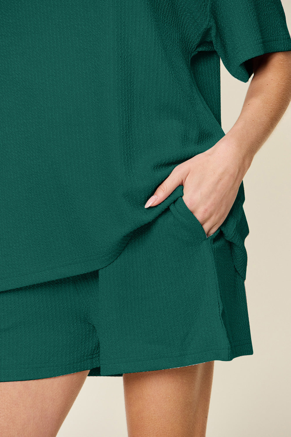Callie Short Sleeve T-Shirt & Shorts Set in 4 Colors!