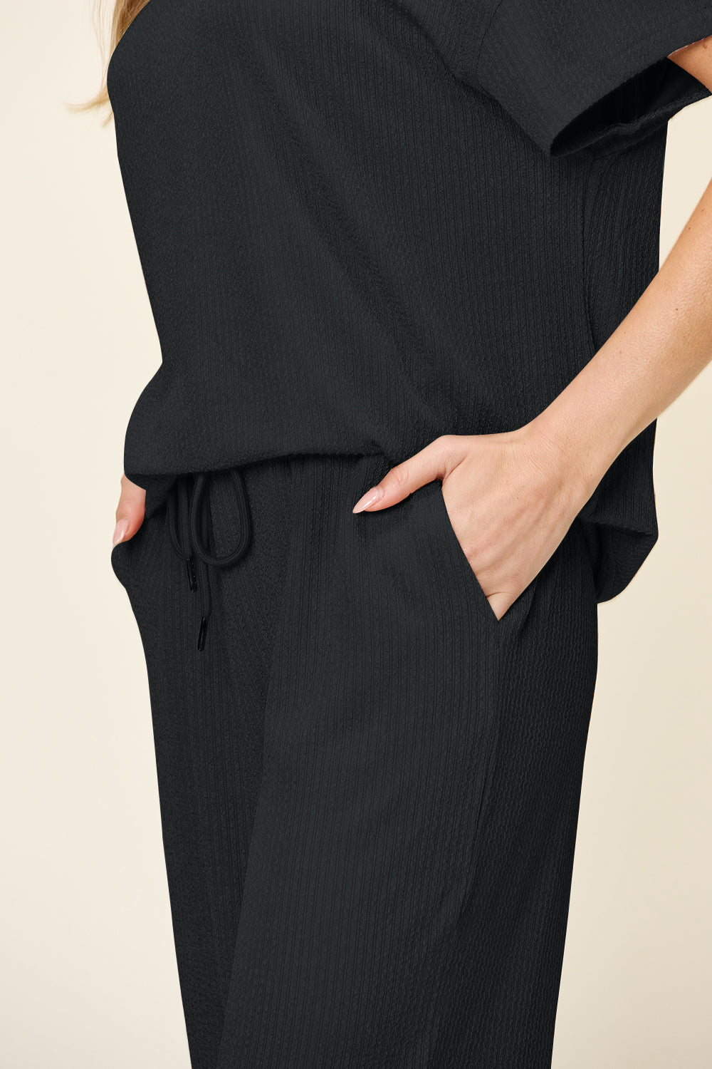 Eva Short Sleeve T-Shirt and Wide Leg Pants in 6 Colors!