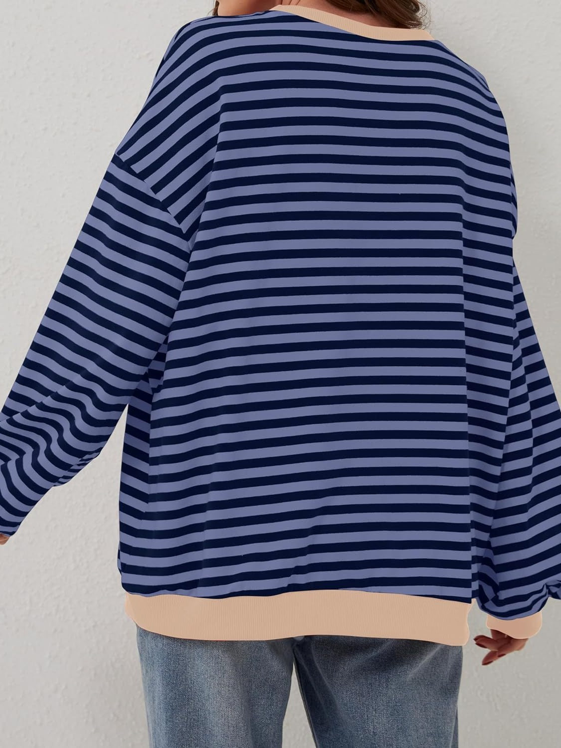 Bella Contrast Striped Sweatshirt in 12 Colors!