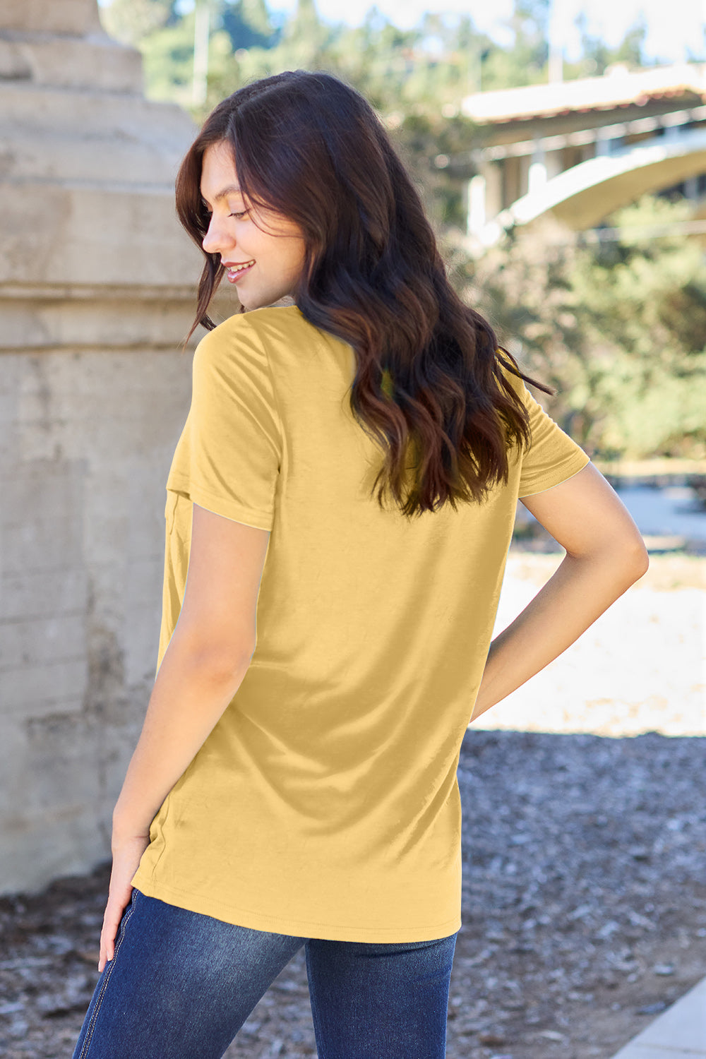 Basic Bae Bamboo V-Neck T-Shirt in 4 Colors!