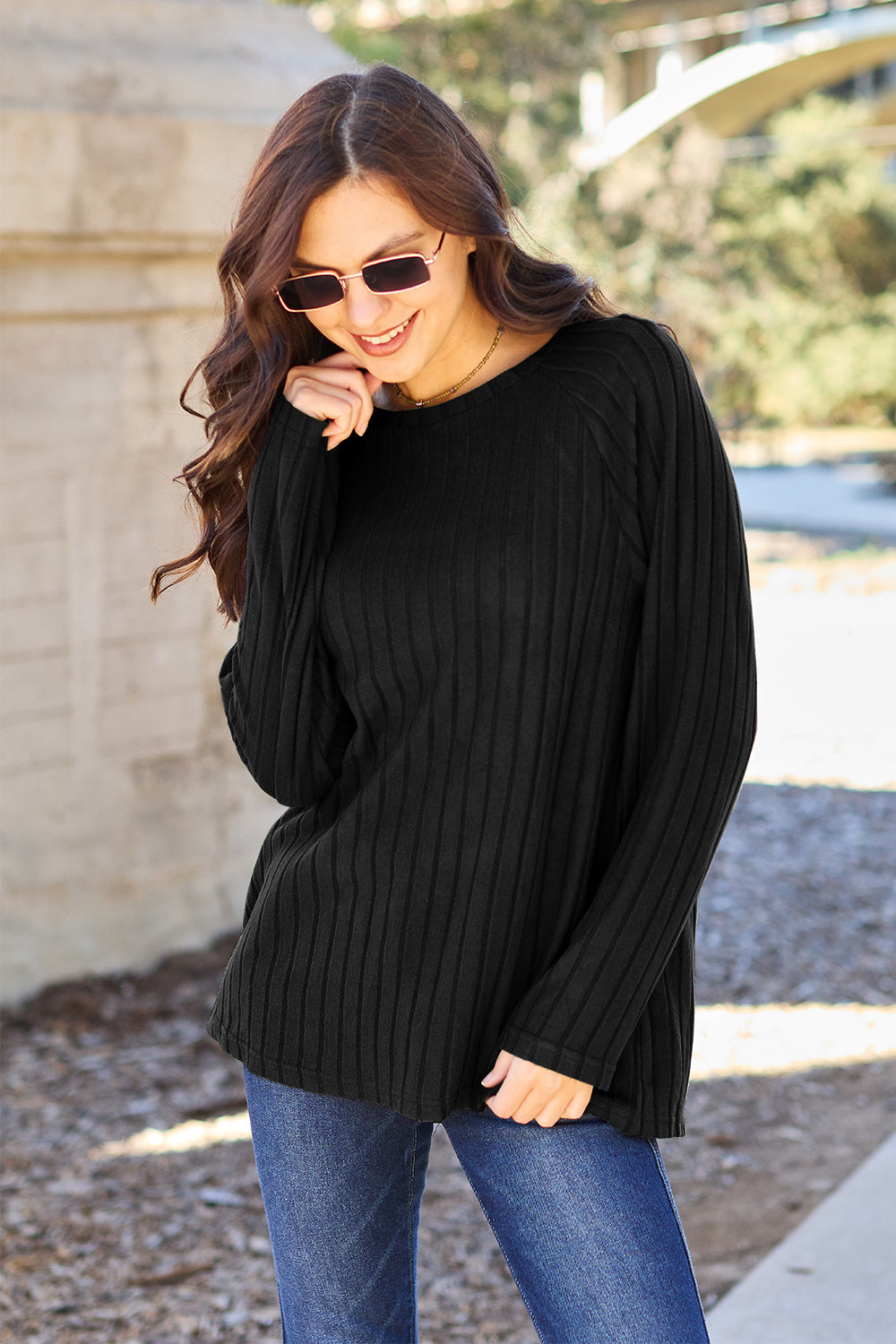 Basic Bae Ribbed Knit Top in 5 Colors!