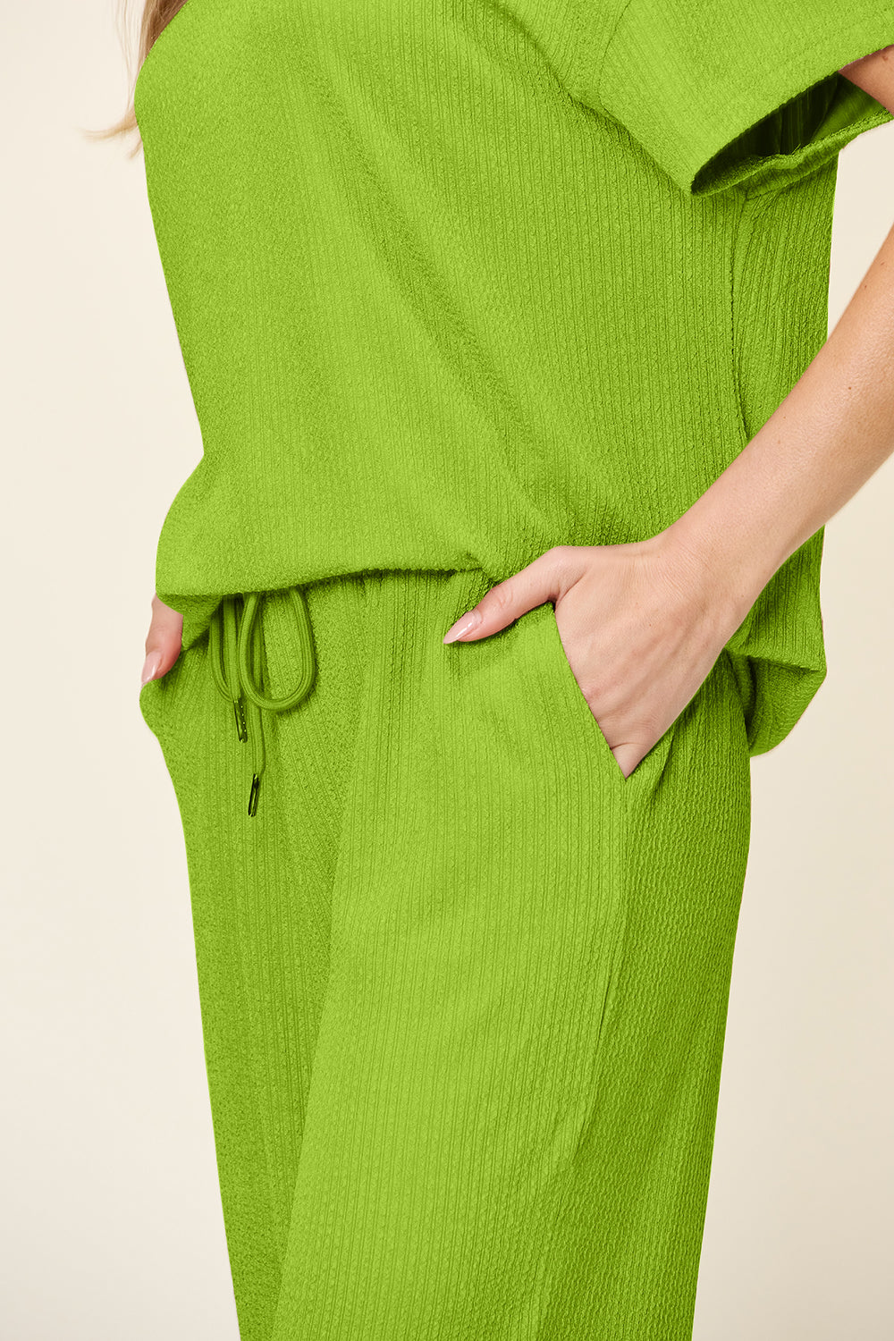 Eva Short Sleeve T-Shirt and Wide Leg Pants in 6 Colors!