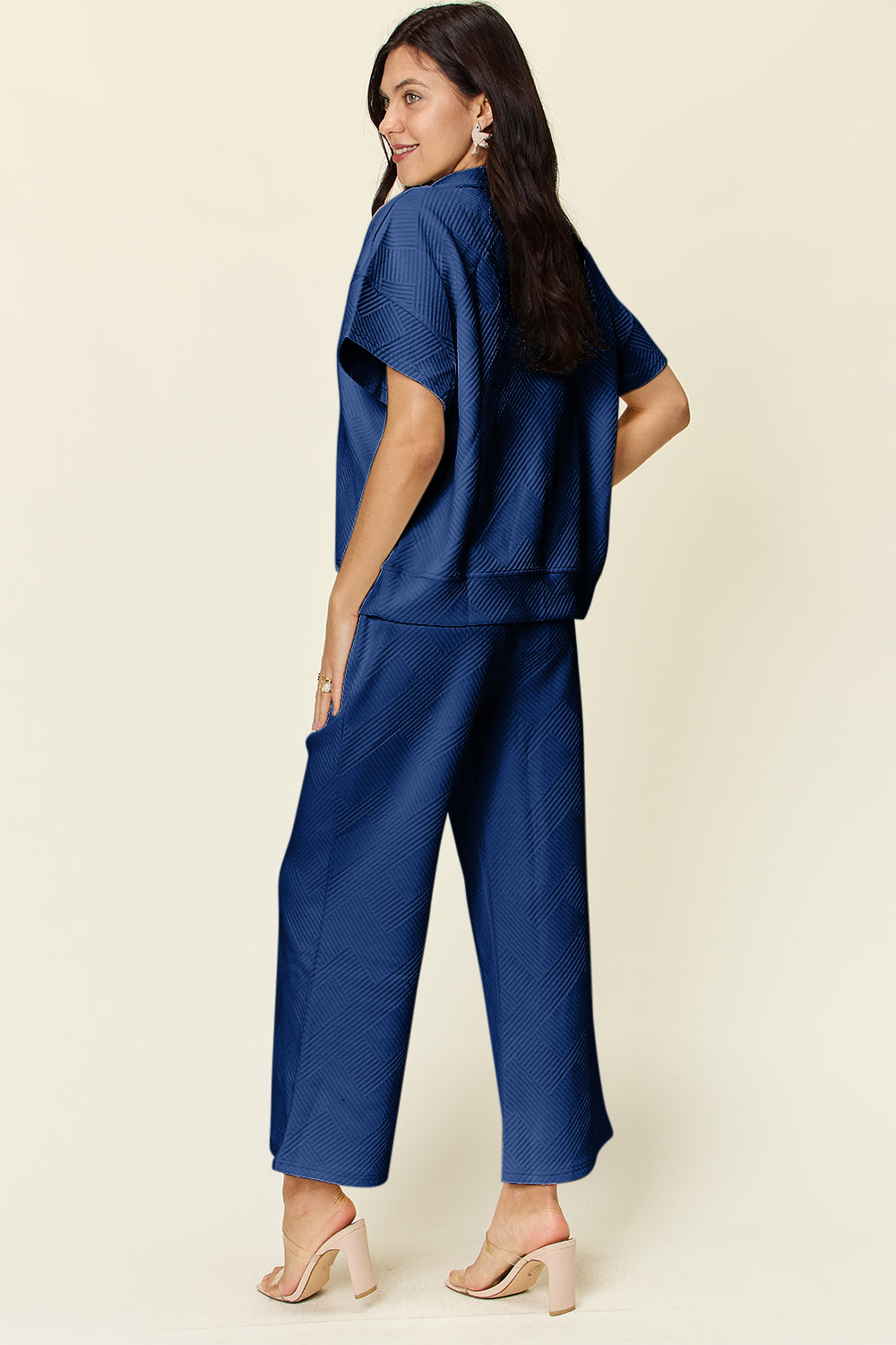 Hailey Zip Short Sleeve Top & Pants Set in 8 Colors!