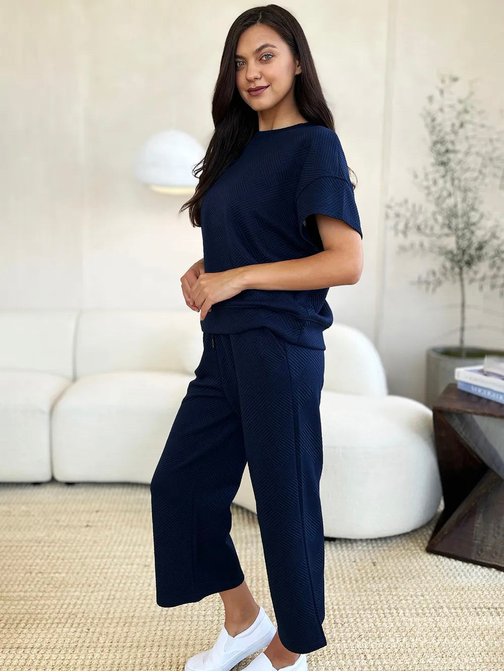 Diana Short Sleeve Top and Pants Set in 4 Colors!