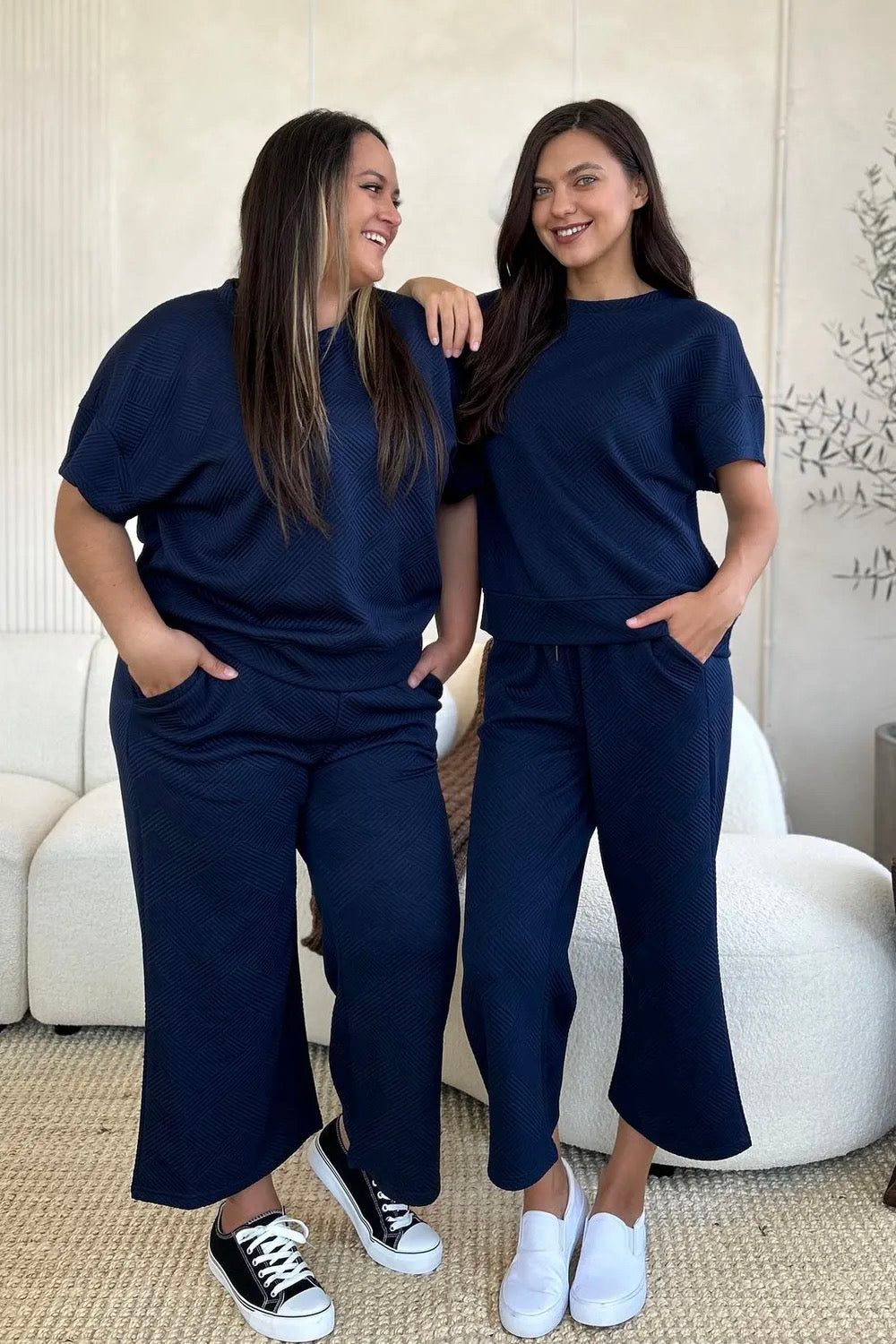 Diana Short Sleeve Top and Pants Set in 4 Colors!