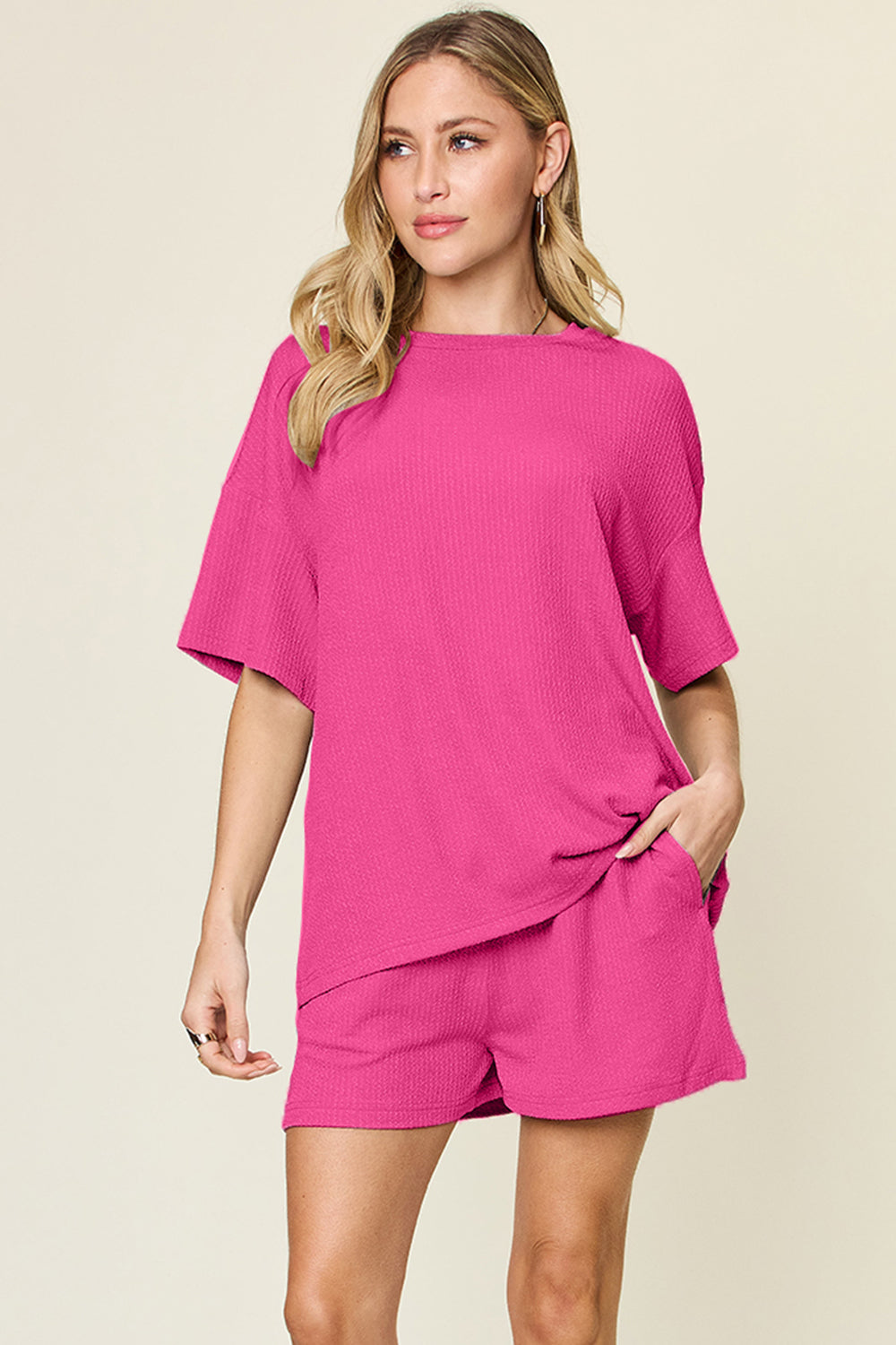 Callie Short Sleeve T-Shirt & Shorts Set in 4 Colors!