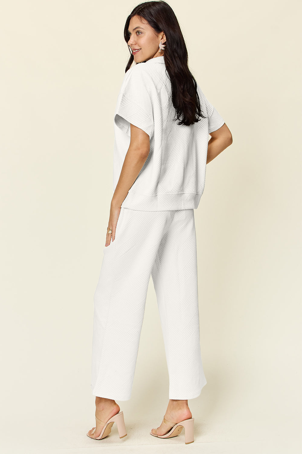 Bailey Half Zip Short Sleeve Top & Pants Set in 6 Colors!
