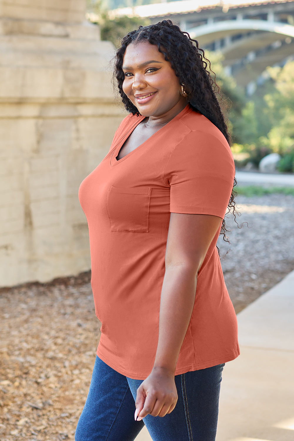 Basic Bae Bamboo V-Neck T-Shirt in 4 Colors!
