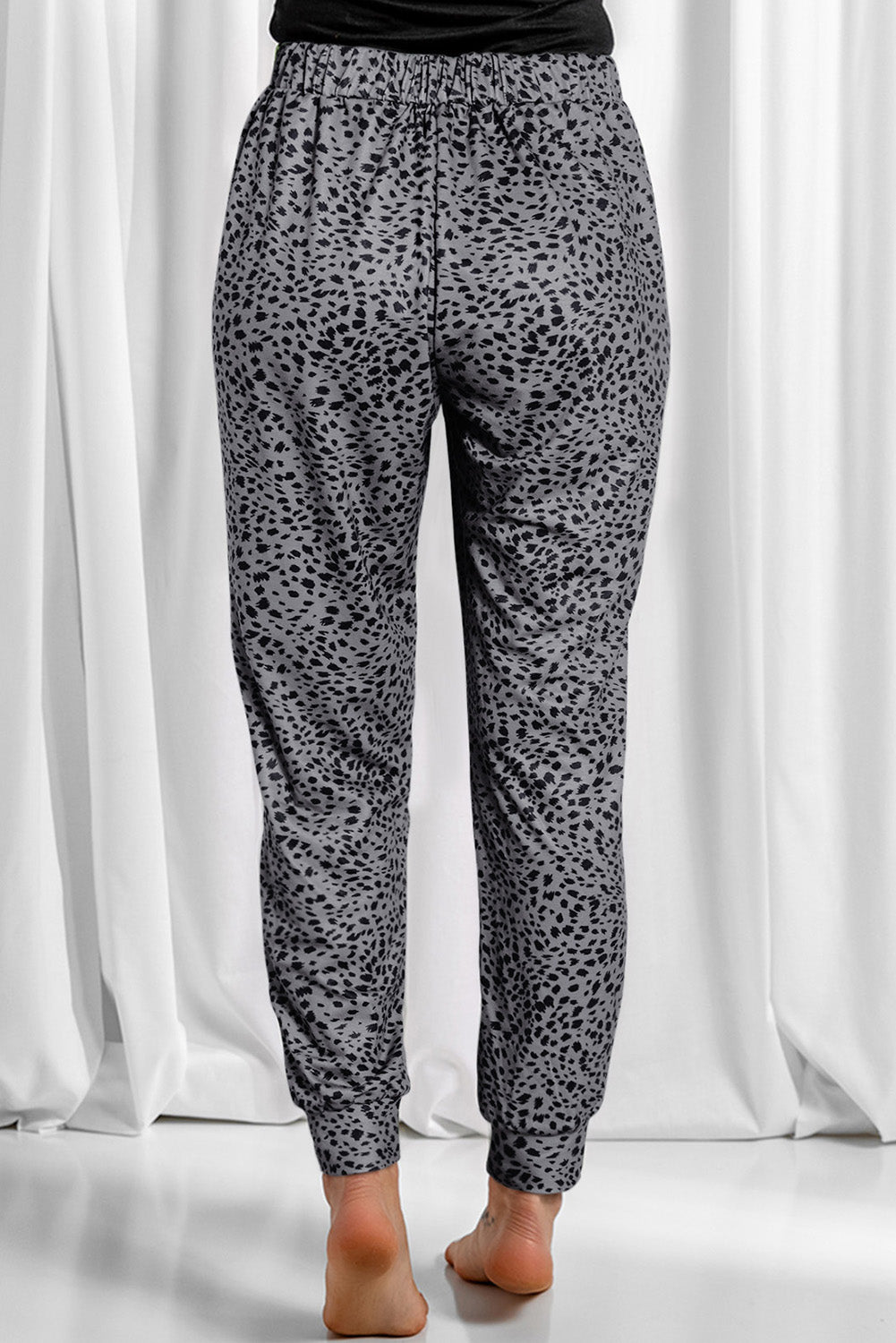 Leopard Lounge Drawstring Pocketed Pants in 4 Colors!