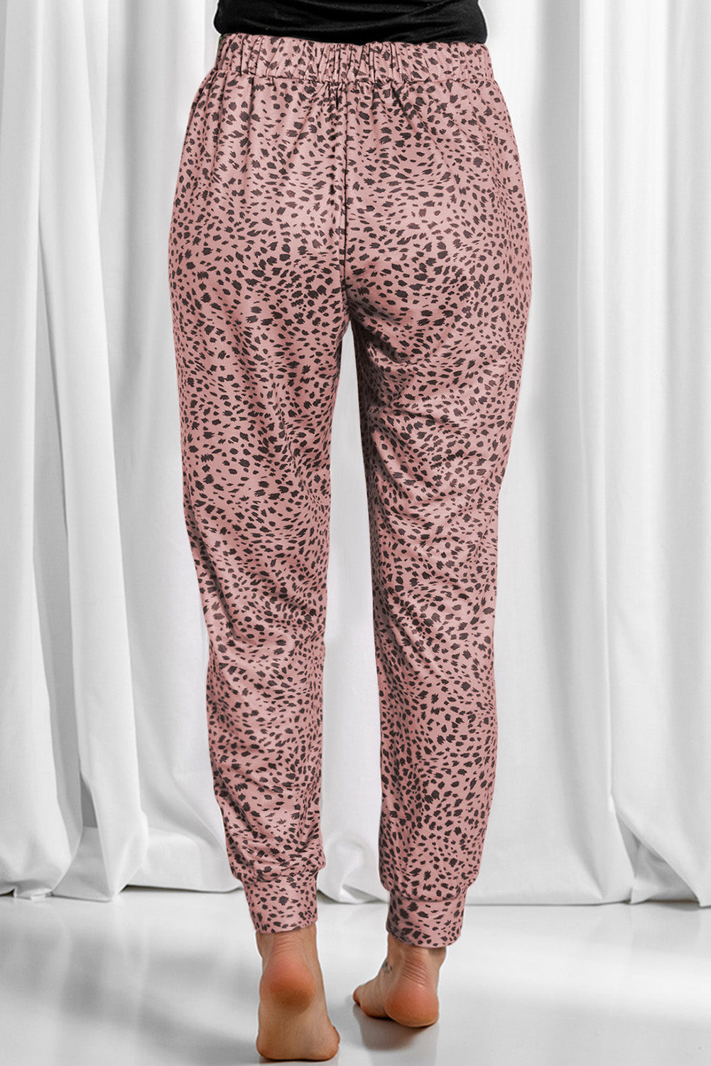 Leopard Lounge Drawstring Pocketed Pants in 4 Colors!