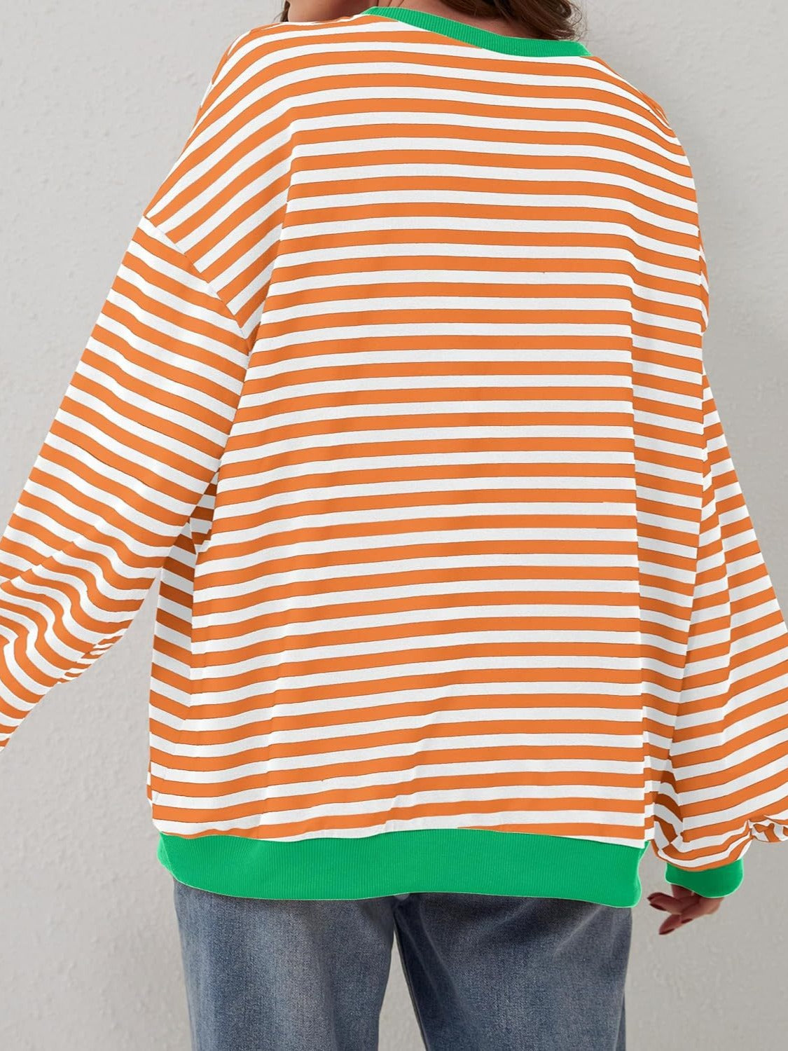 Bella Contrast Striped Sweatshirt in 12 Colors!