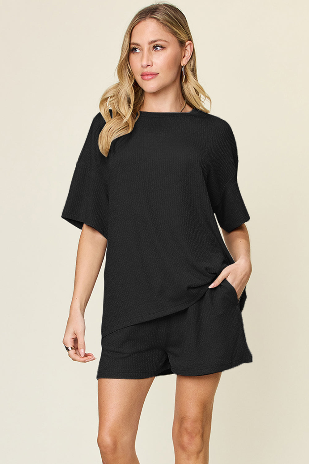 Callie Short Sleeve T-Shirt & Shorts Set in 4 Colors!