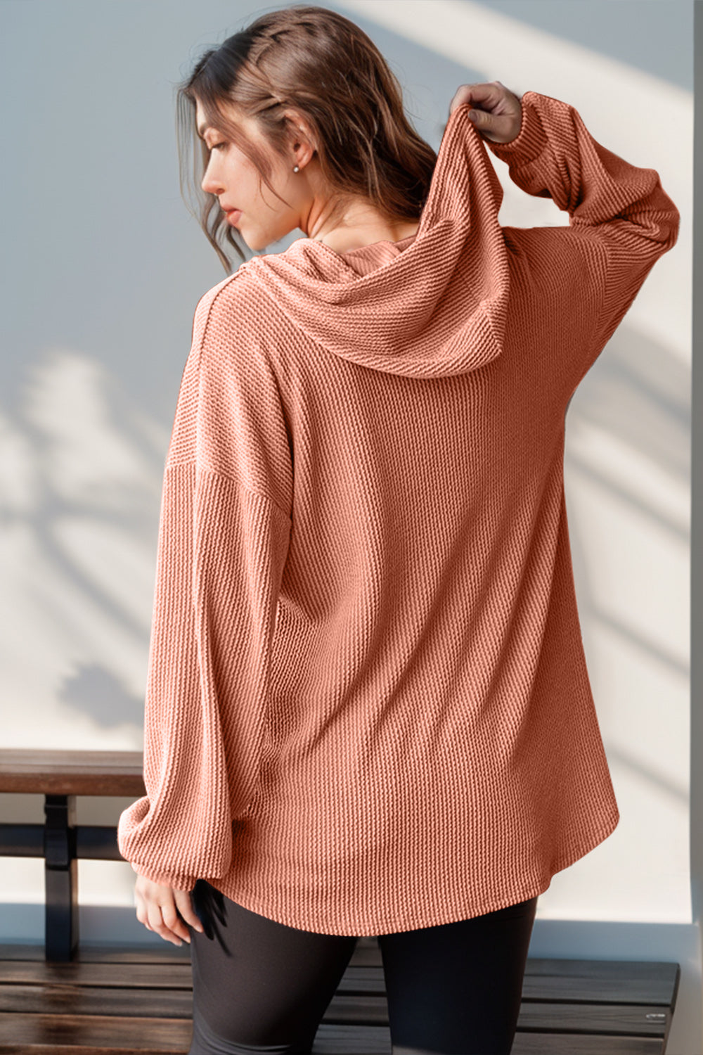 Double Take Long Sleeve Hoodie in 3 Fall Colors!