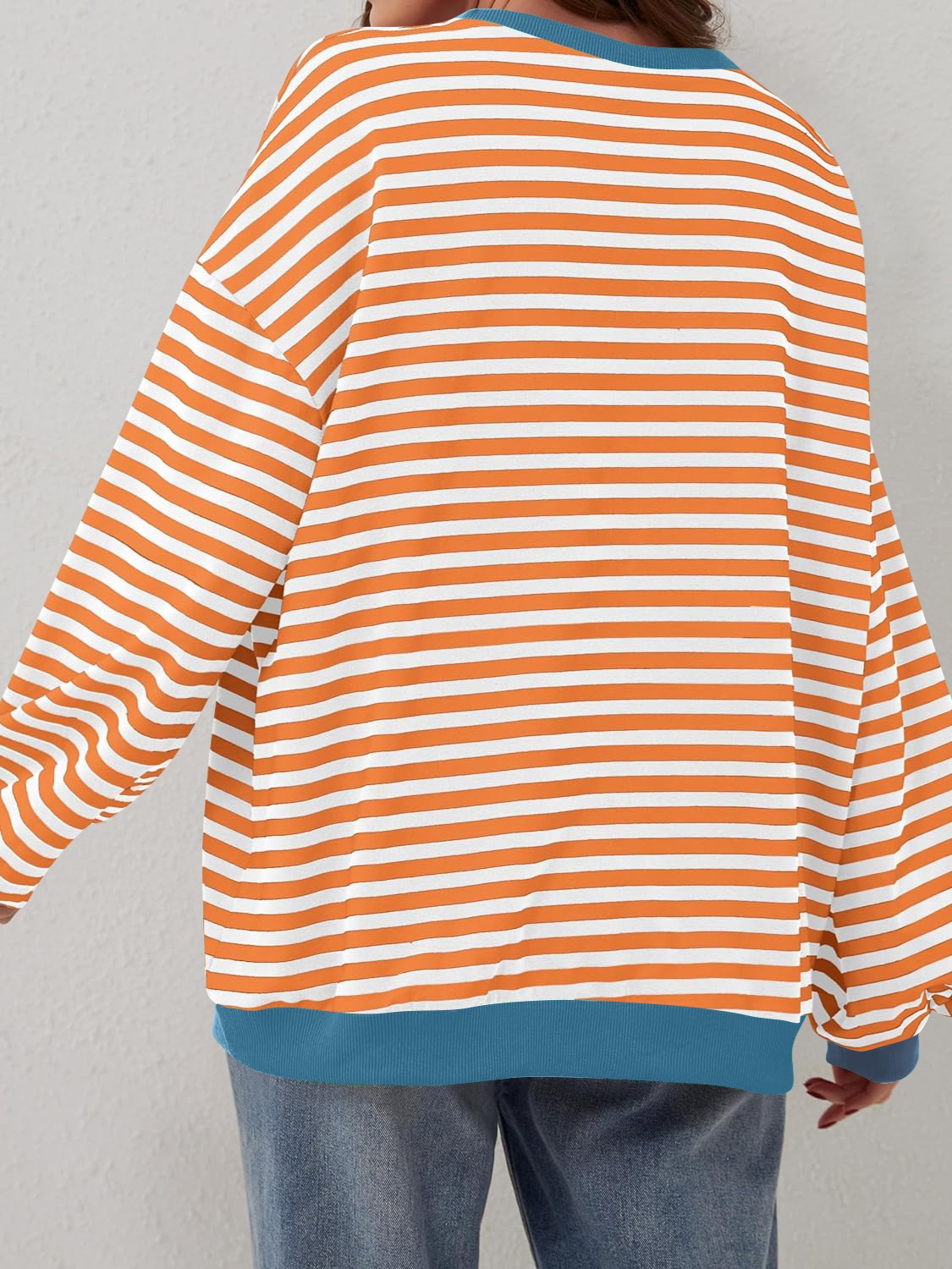 Bella Contrast Striped Sweatshirt in 12 Colors!