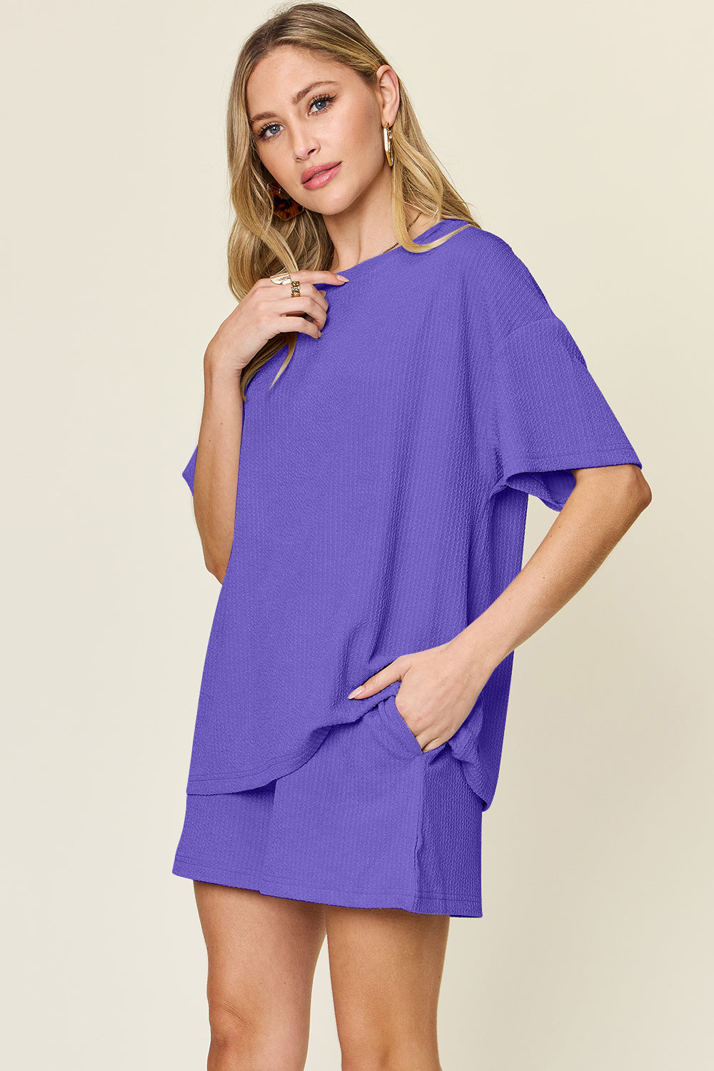 Callie Short Sleeve T-Shirt & Shorts Set in 4 Colors!