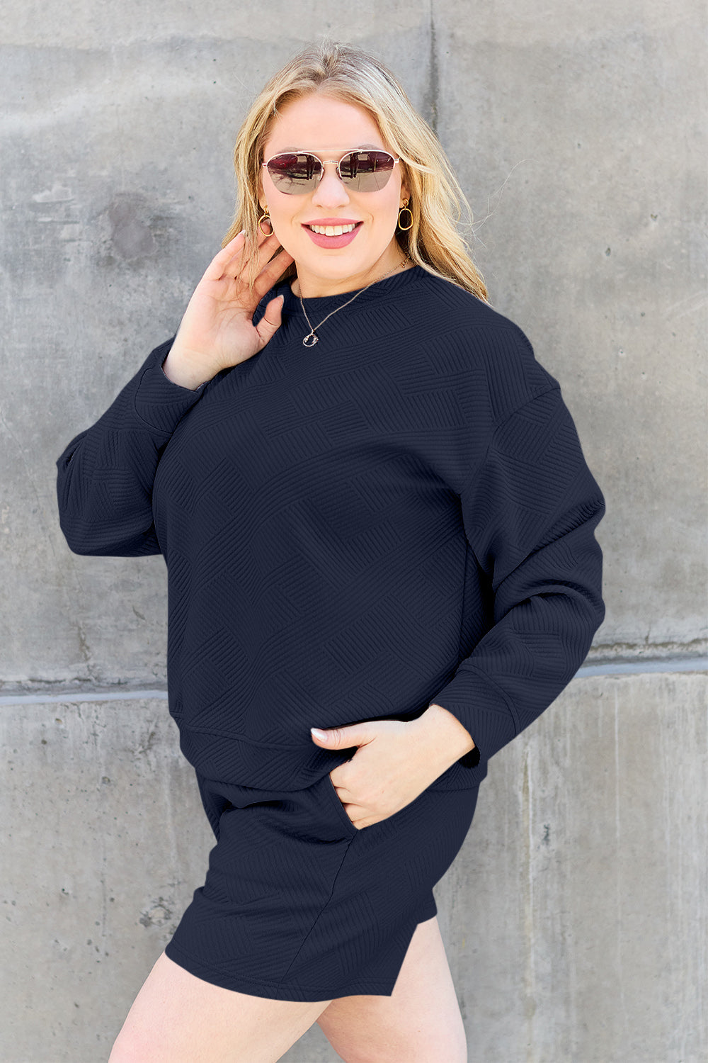 Andi Long Sleeve Top & Drawstring Shorts Set in 5 Colors!