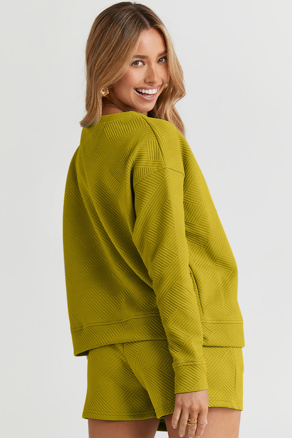 Andi Long Sleeve Top & Drawstring Shorts Set in 5 Colors!