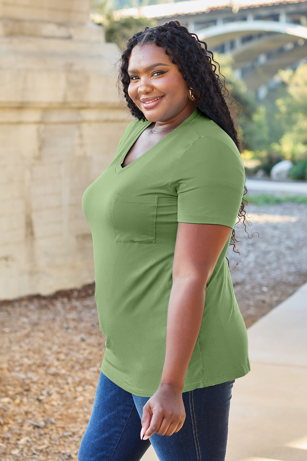 Basic Bae Bamboo V-Neck T-Shirt in 4 Colors!