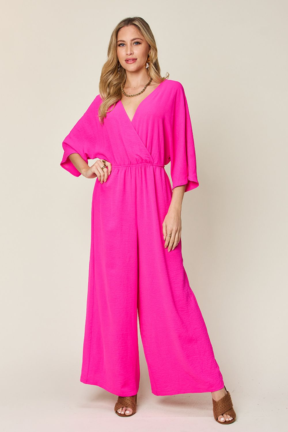 Maria Wide Leg Jumpsuit in 4 Colrs!