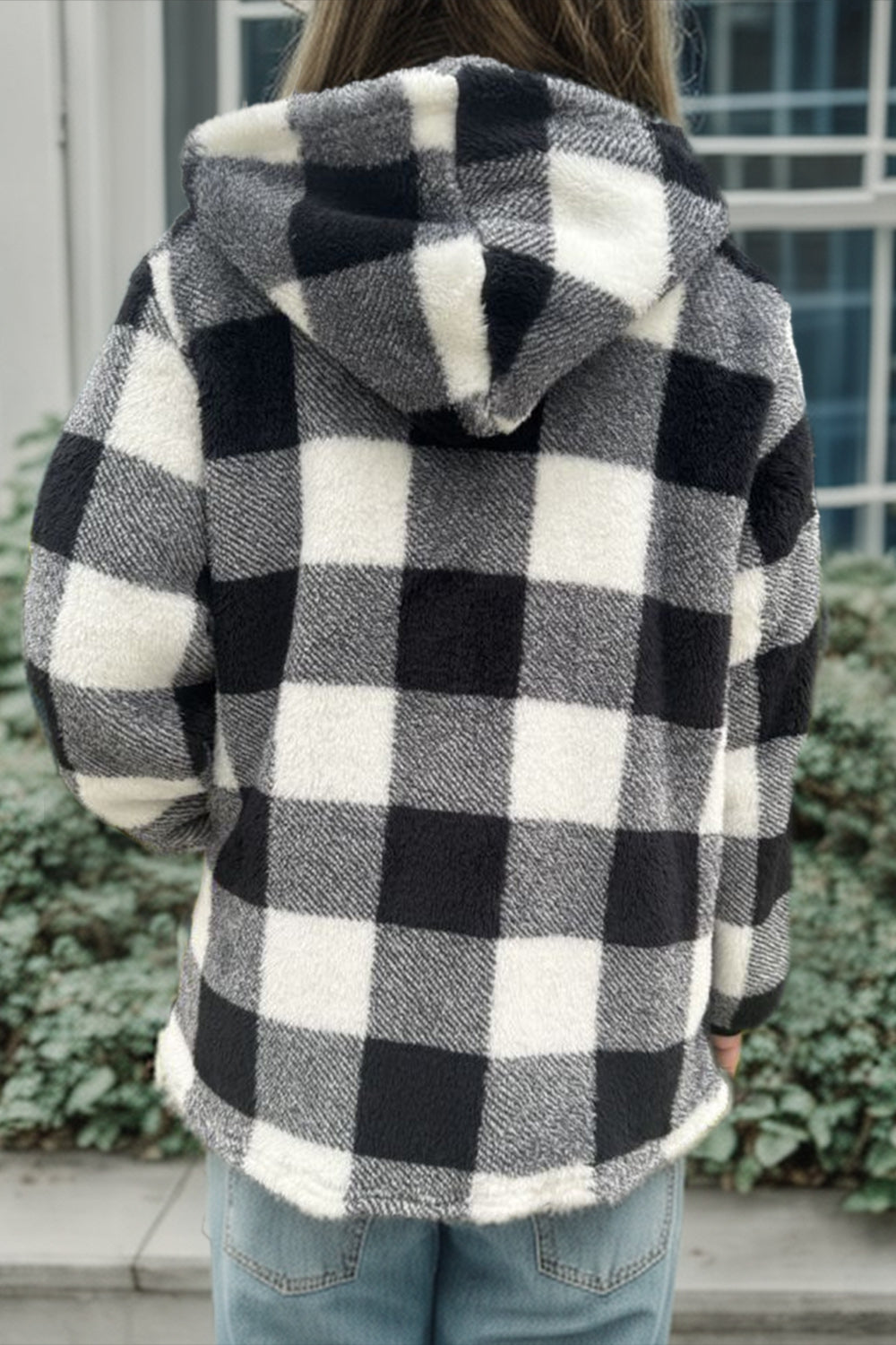 Double Take Plaid Hooded Coat in 4 Colors!