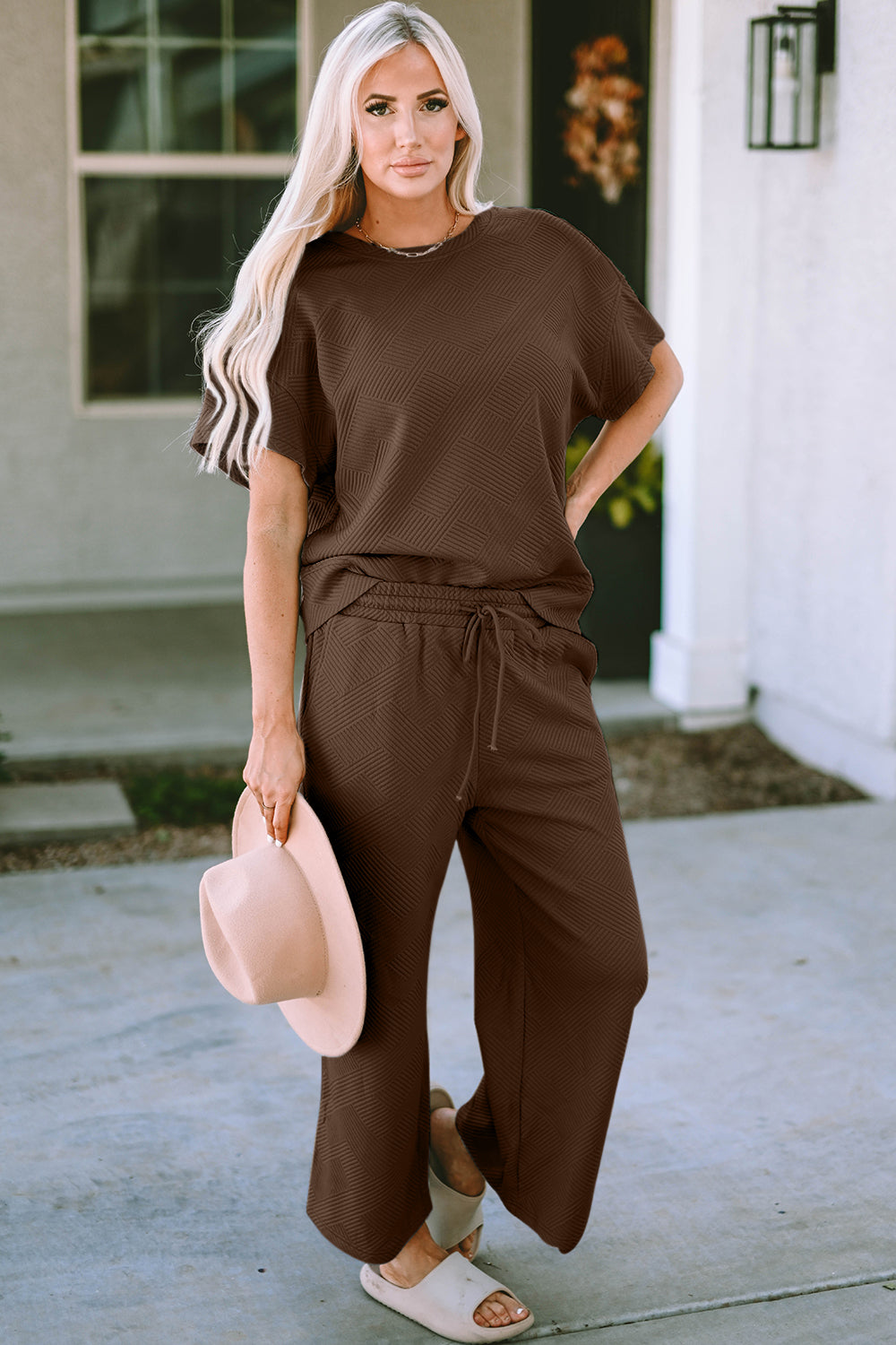 Cara Short Sleeve Top and Pants Set in 9 Colors!