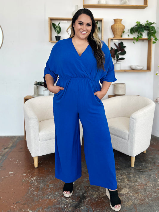 Maria Wide Leg Jumpsuit in 4 Colrs!