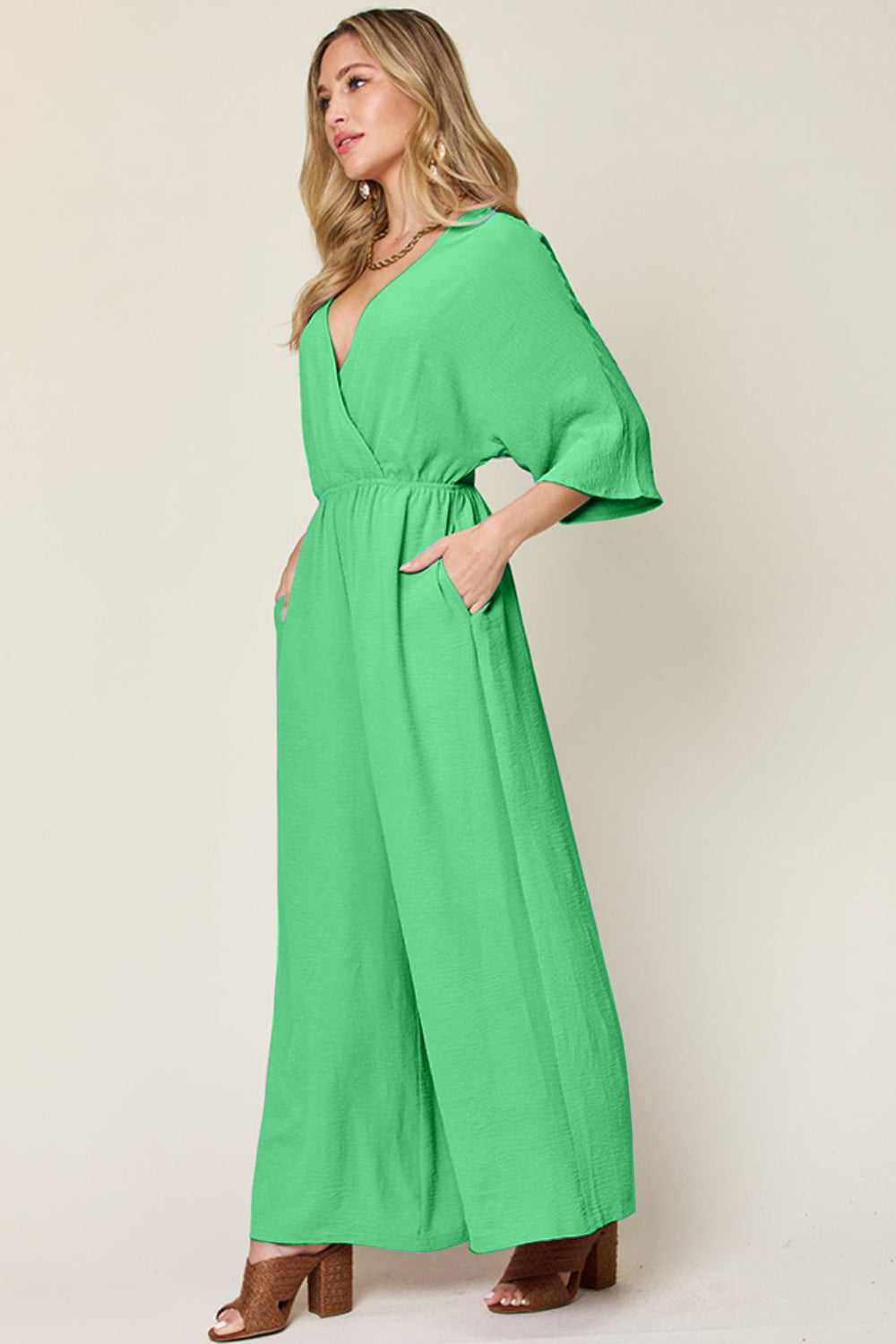 Maria Wide Leg Jumpsuit in 4 Colrs!