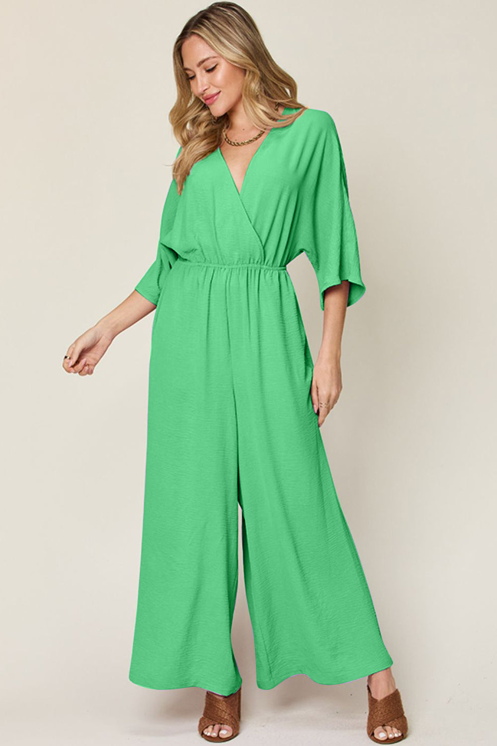 Maria Wide Leg Jumpsuit in 4 Colrs!