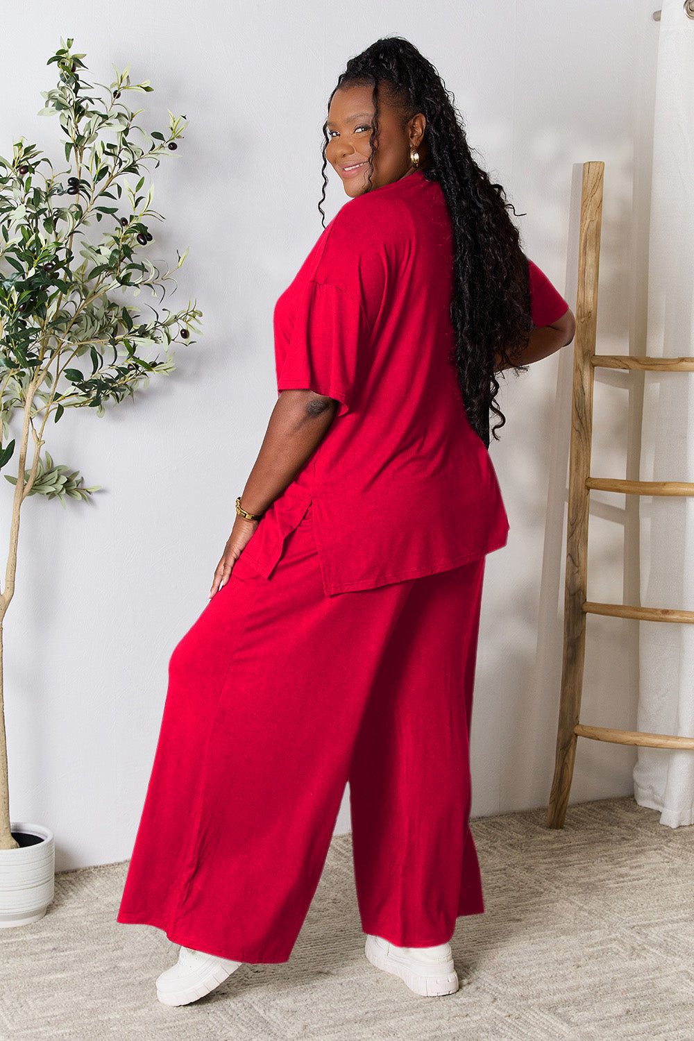 Ellie Slit Top and Pants Set in 6 Colors!