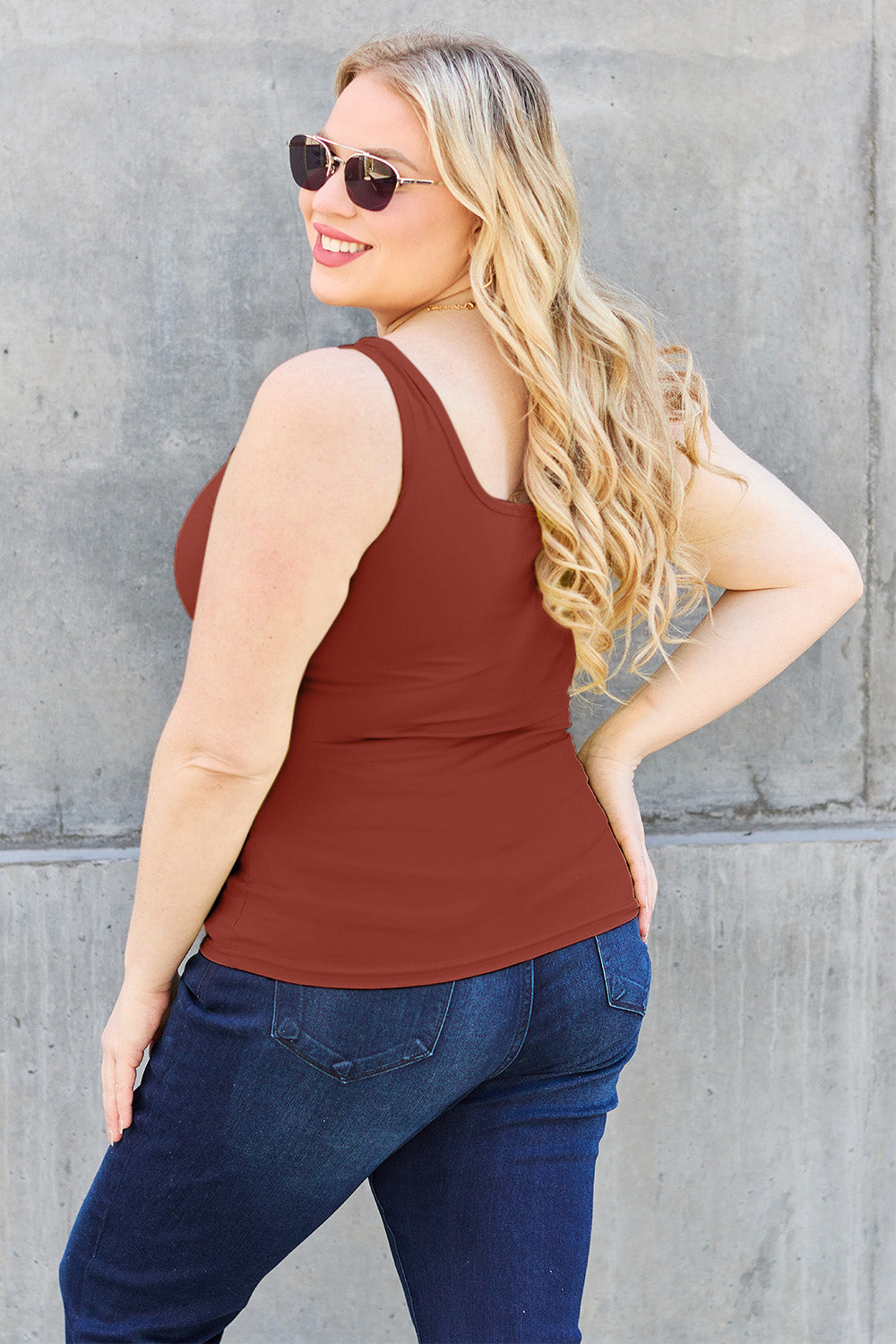 Casual Wide Strap Tank in 5 Colors!