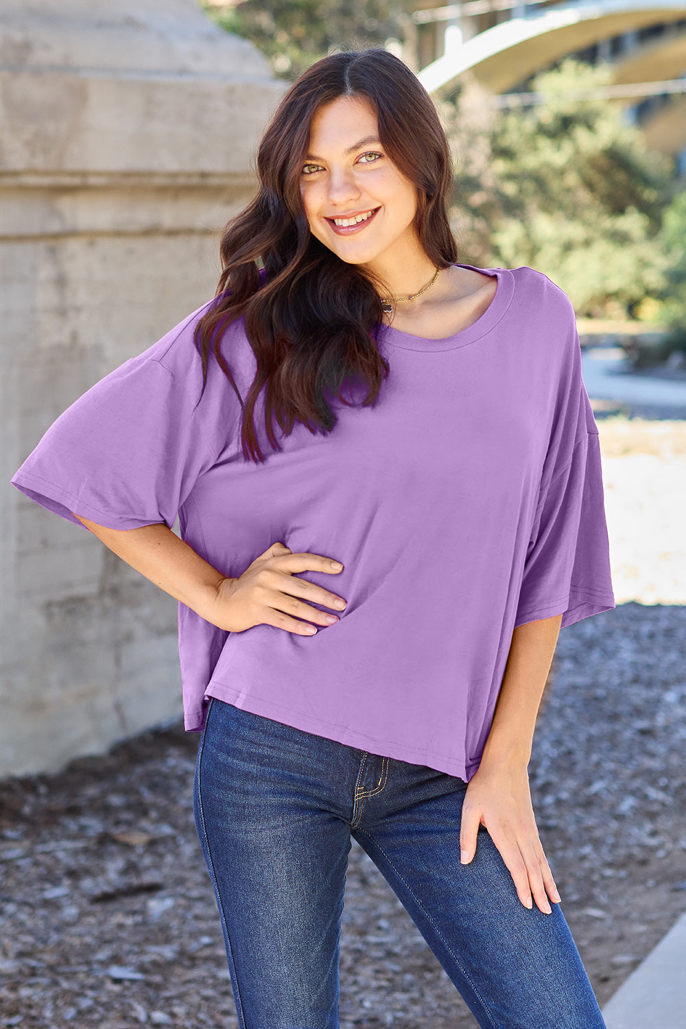 Basic Bae Bamboo Drop Shoulder T-Shirt in 3 Colors!