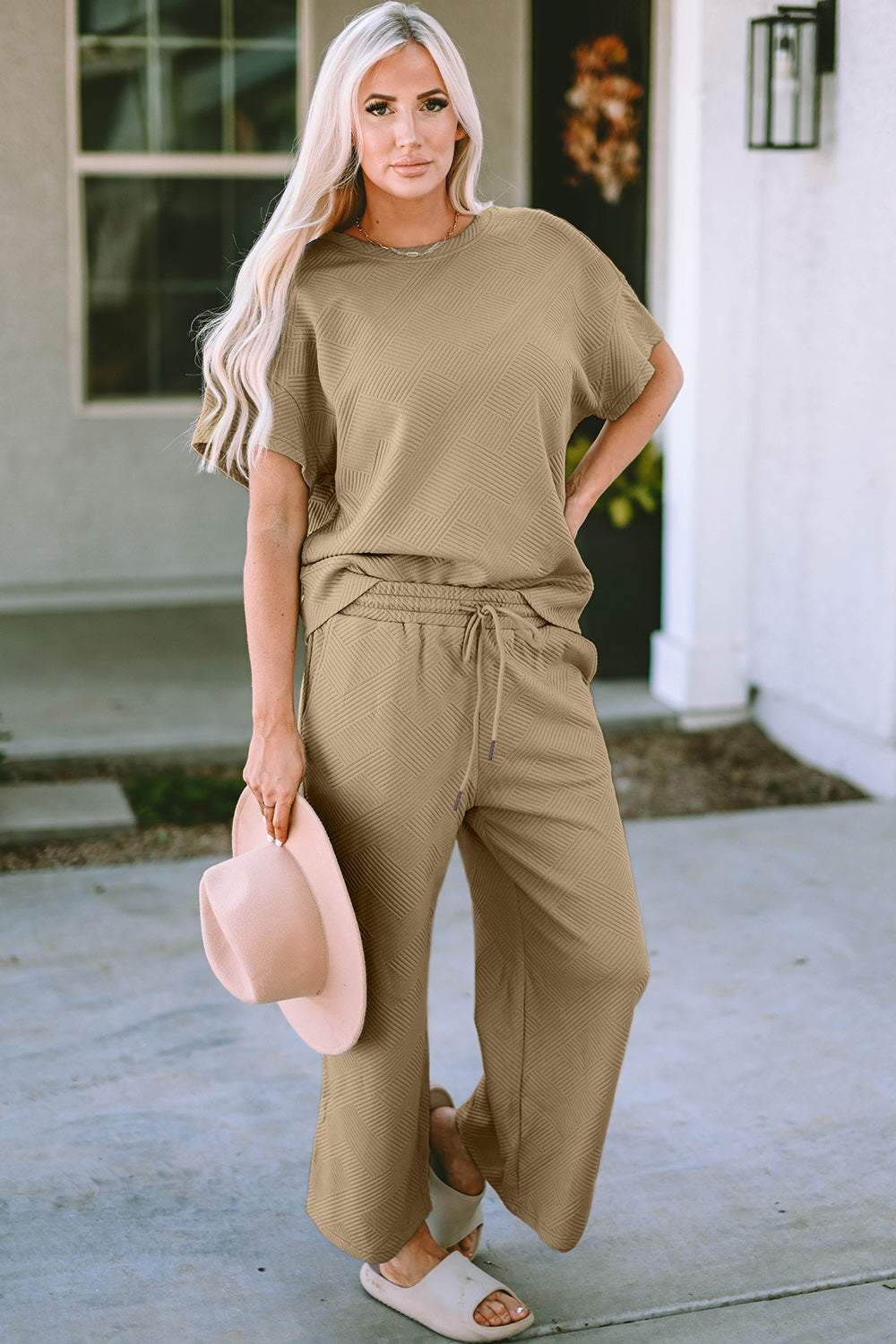 Diana Short Sleeve Top and Pants Set in 4 Colors!