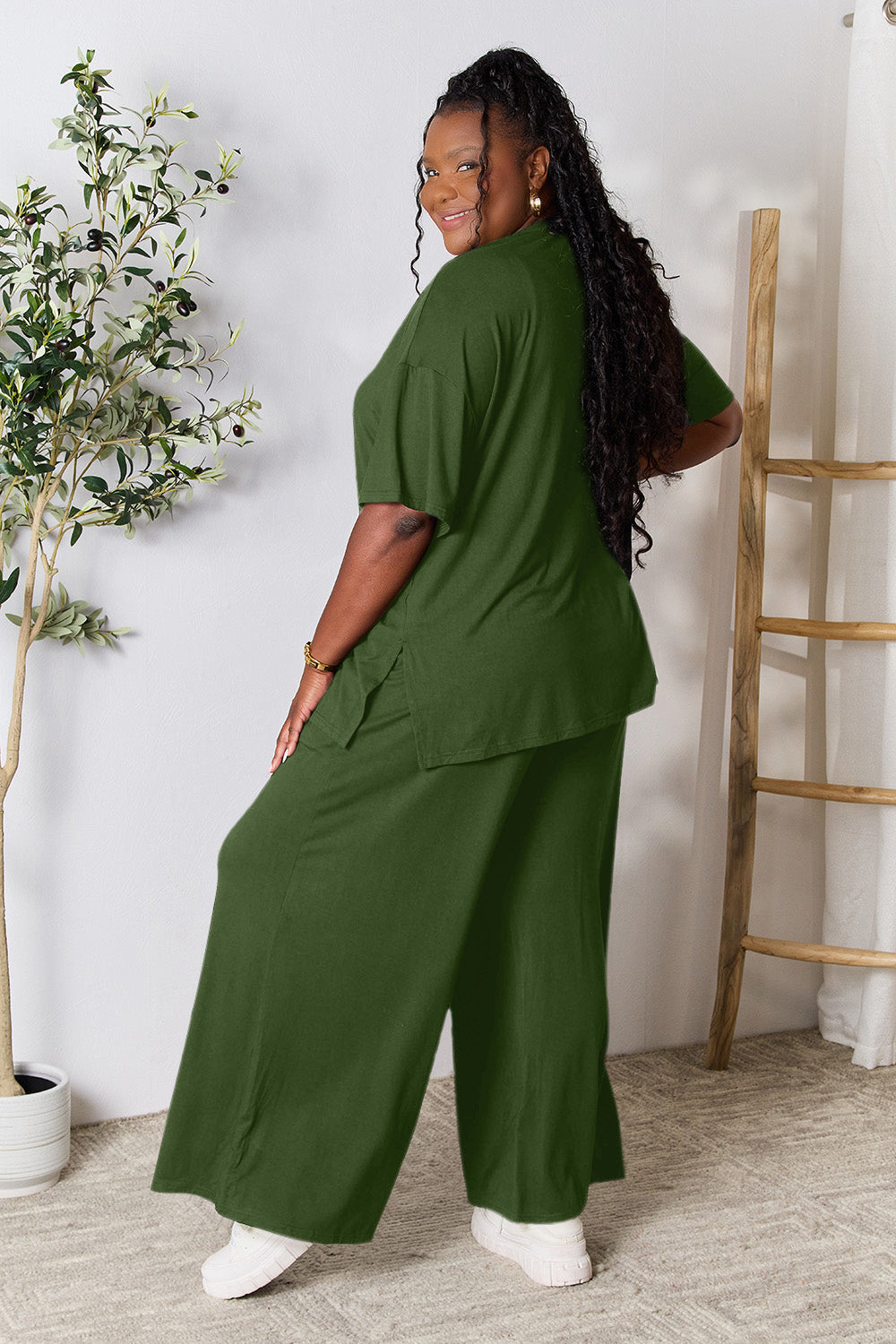 Ellie Slit Top and Pants Set in 6 Colors!