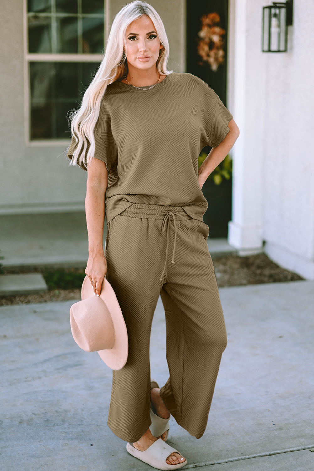 Cara Short Sleeve Top and Pants Set in 9 Colors!