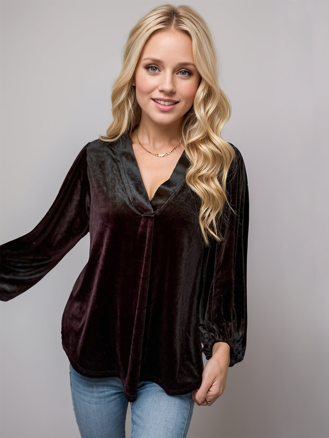 Velvet Cozy & Classy Blouse in 4 Colors!