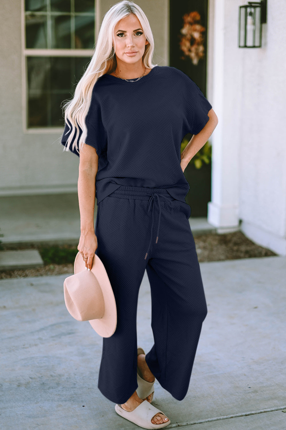 Diana Short Sleeve Top and Pants Set in 4 Colors!