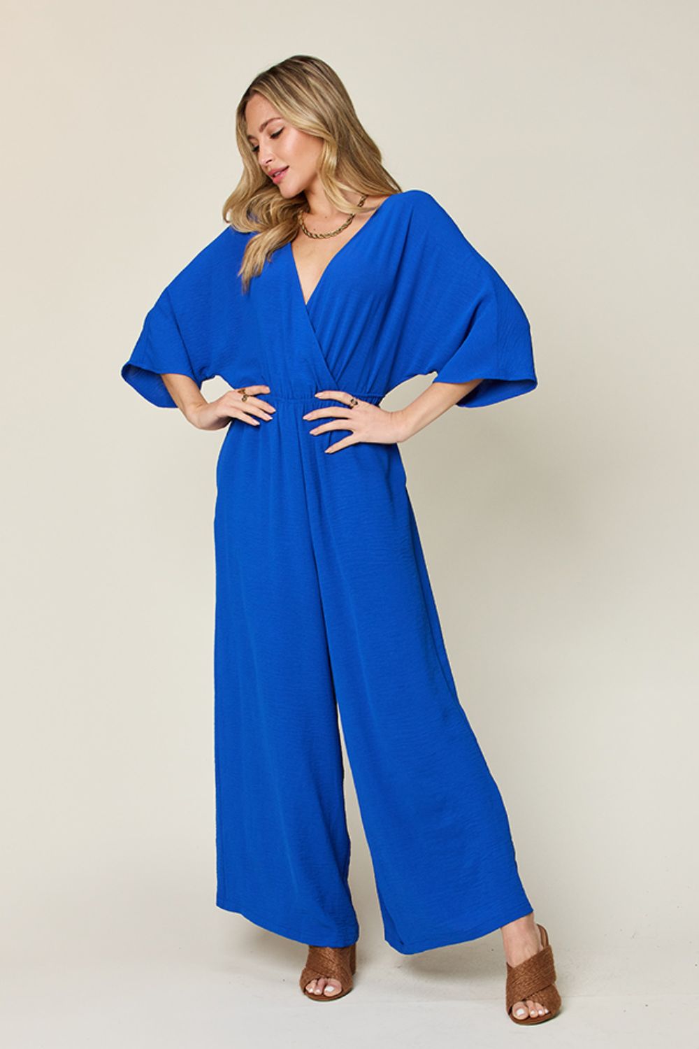 Maria Wide Leg Jumpsuit in 4 Colrs!