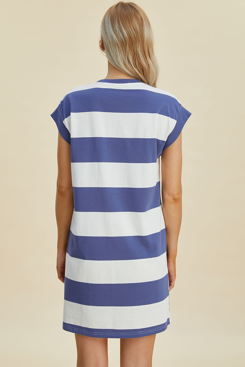 Basic Bae Striped Cap Sleeve Shirt Dress in 3 Colors!