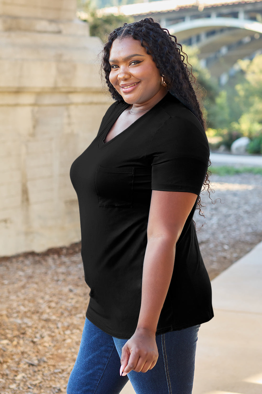 Basic Bae Bamboo V-Neck T-Shirt in 4 Colors!
