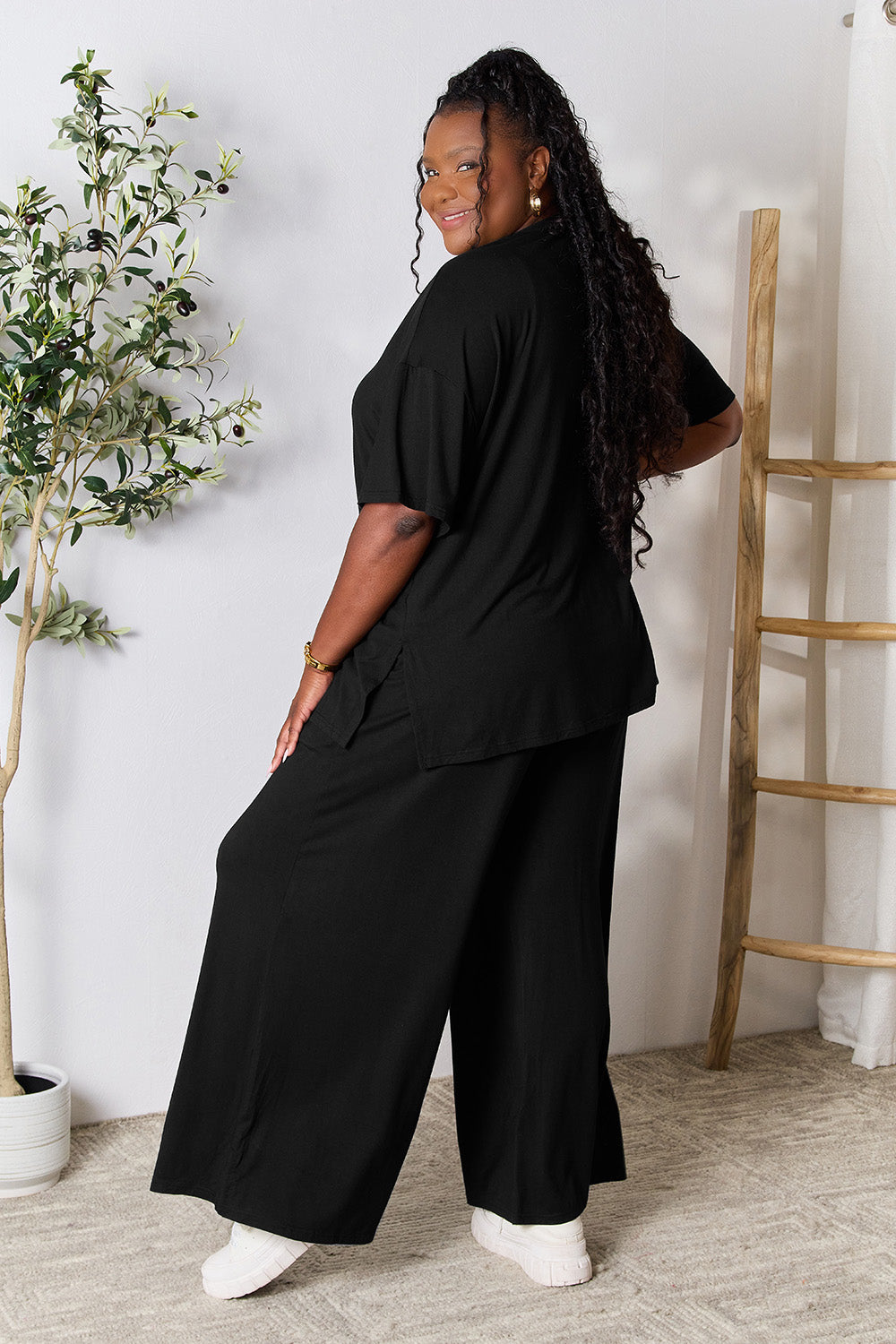 Ellie Slit Top and Pants Set in 6 Colors!